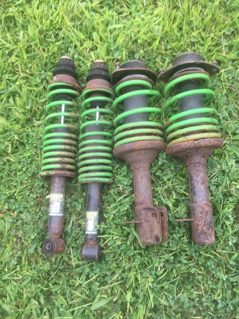 FS Mk1 Suspension set of 4 Weitec Coilovers & rear Bilstein struts.
